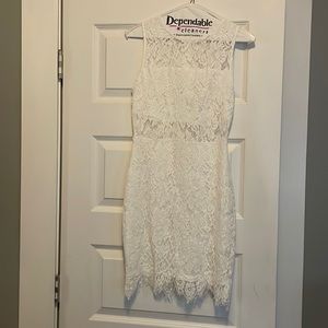 White lace dress
